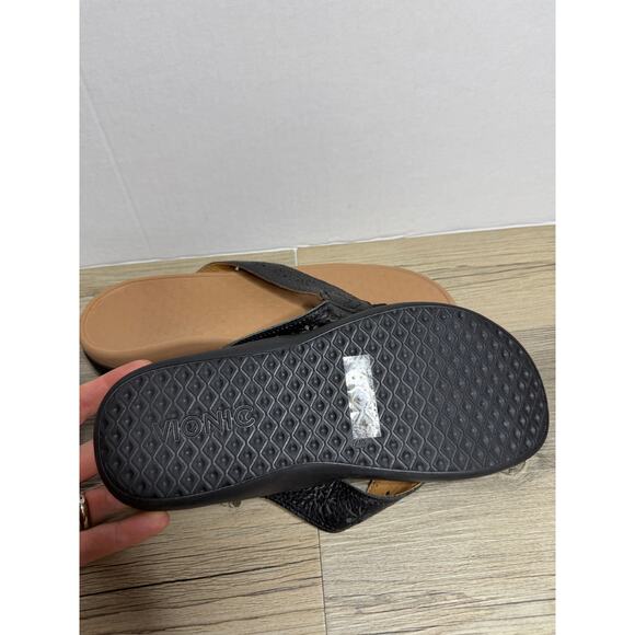 Vionic Women's Shona Sandals Flip Flops Supportive Comfort Toe Post Leather Sz 8 - Picture 6 of 6